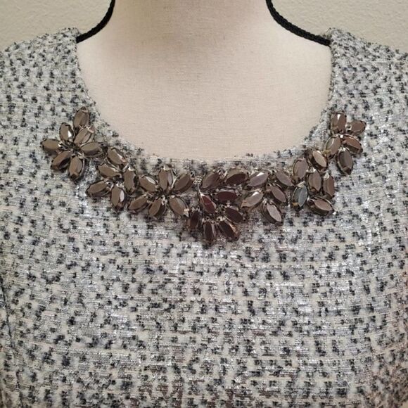 NWOT J.O.A. Los Angeles Embellished Metallic Dress - Picture 4 of 9